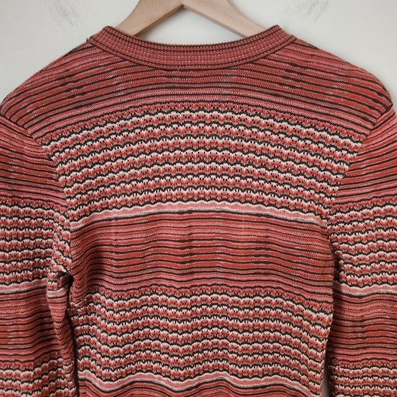 Free People | 70's Boho Groovy Knit 100% Cotton Bodycon Mini Dress - Size M - Picture 8 of 11